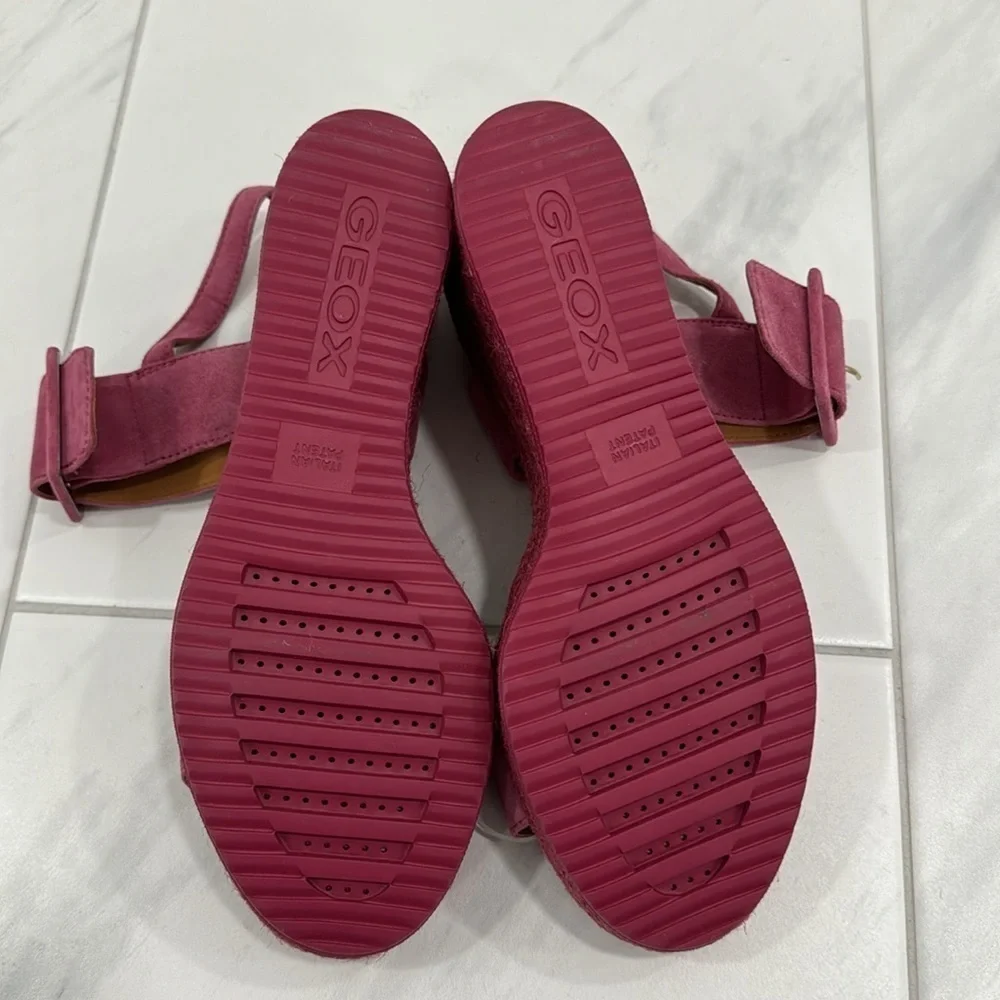 NEW! GEOX Cyclamen Ponza Wedge Sandal - Size 41